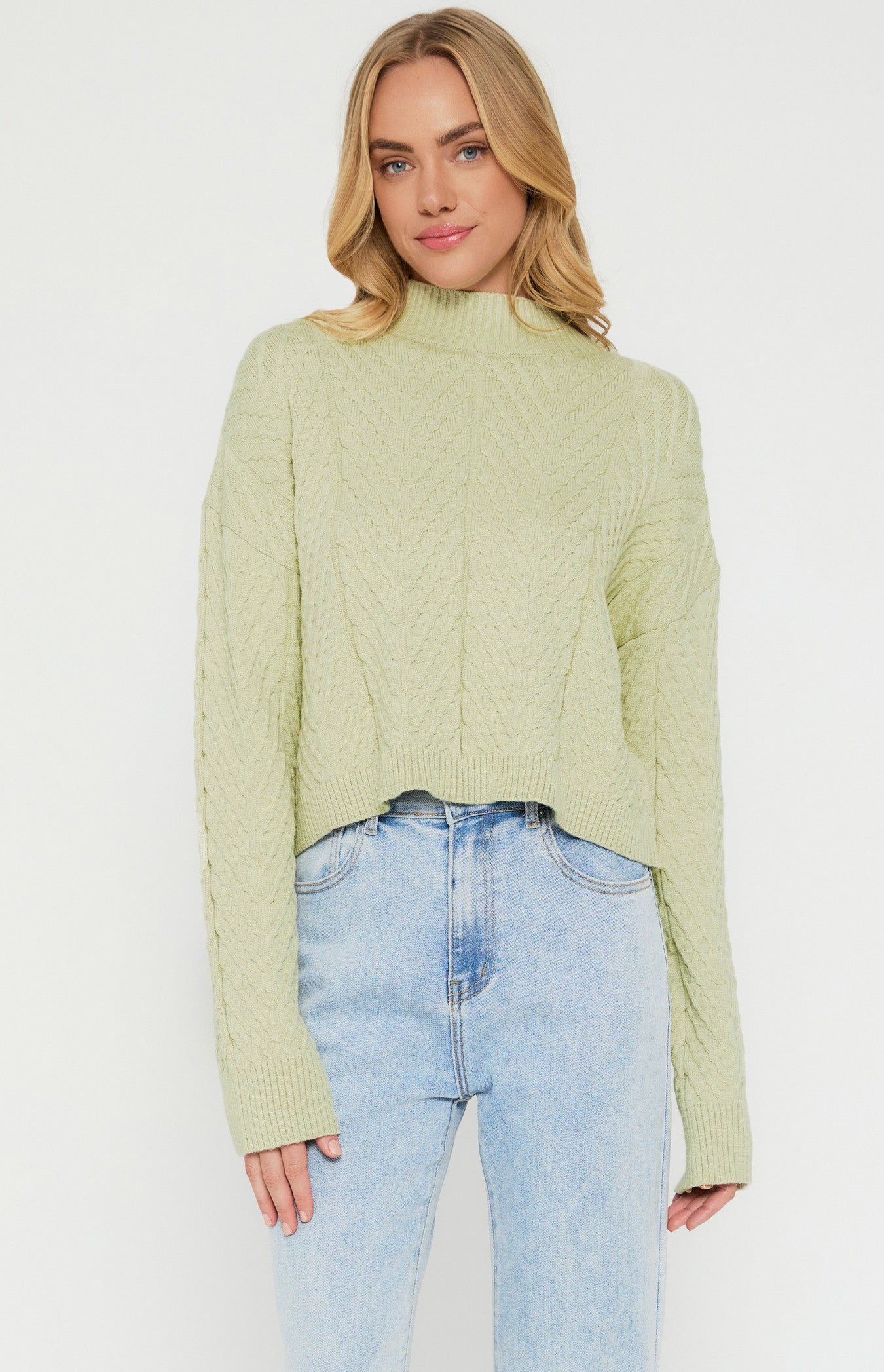 CABLE KNIT AVOCADO