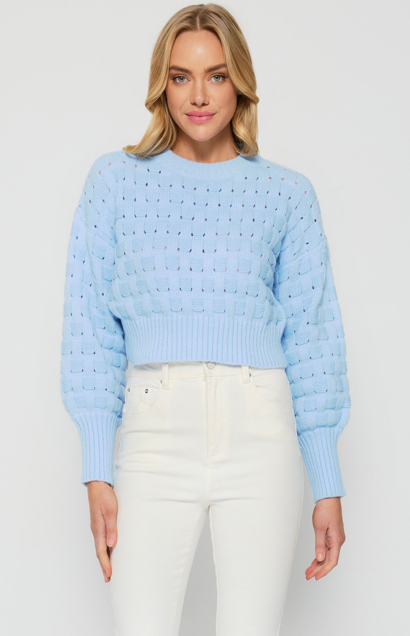 STYLE STATE Basket Weave Textured Knit Jumper